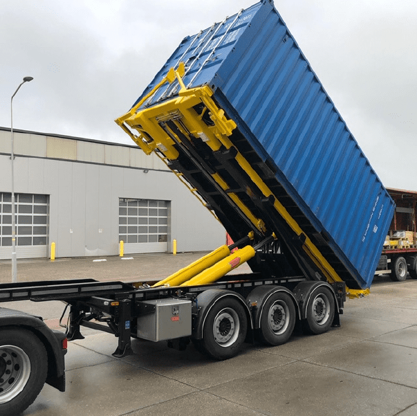 VAKO tipping and container handling system
