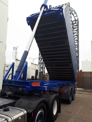 VAKO container tipping and bulk transport application